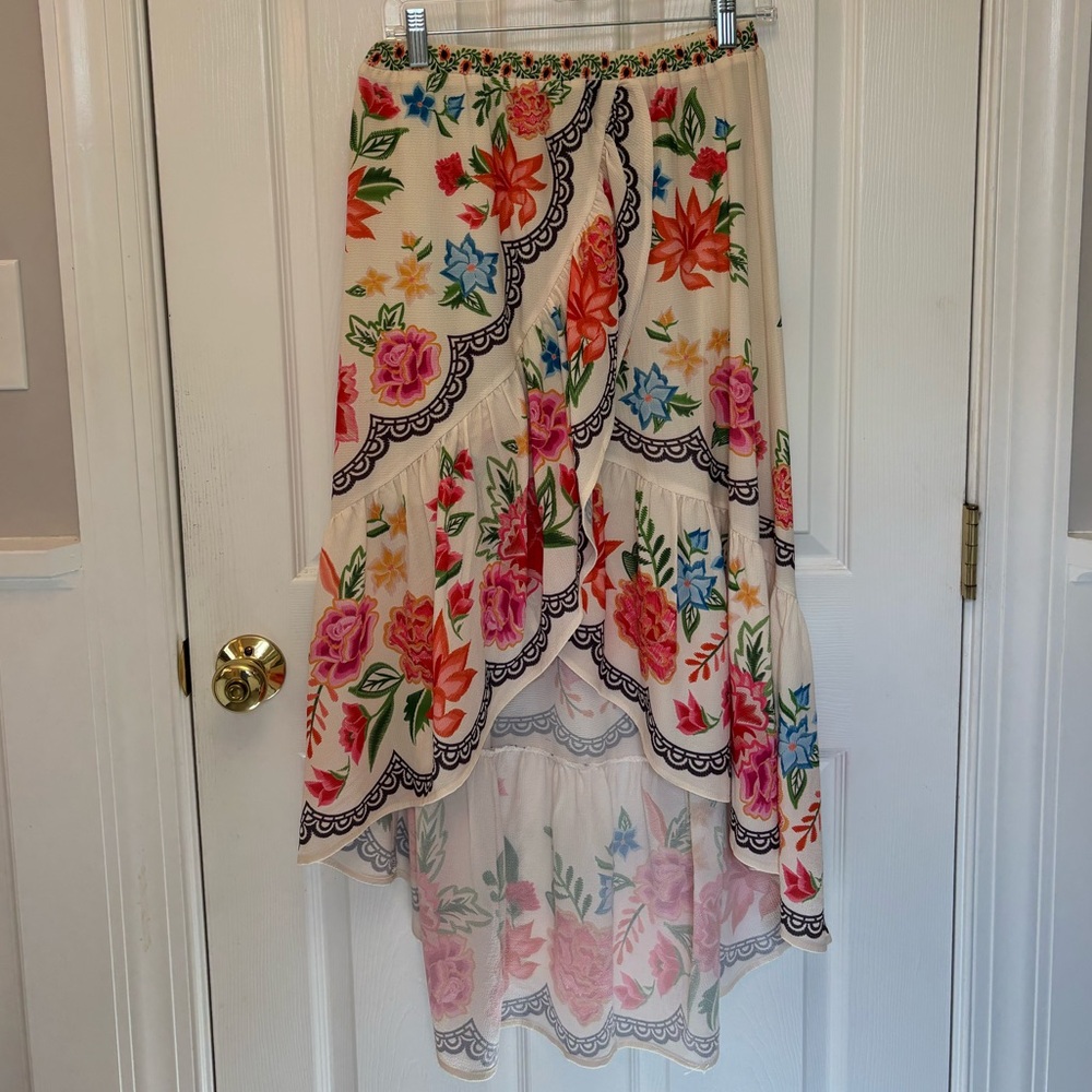 Altar'd State Floral High-Low Skirt
